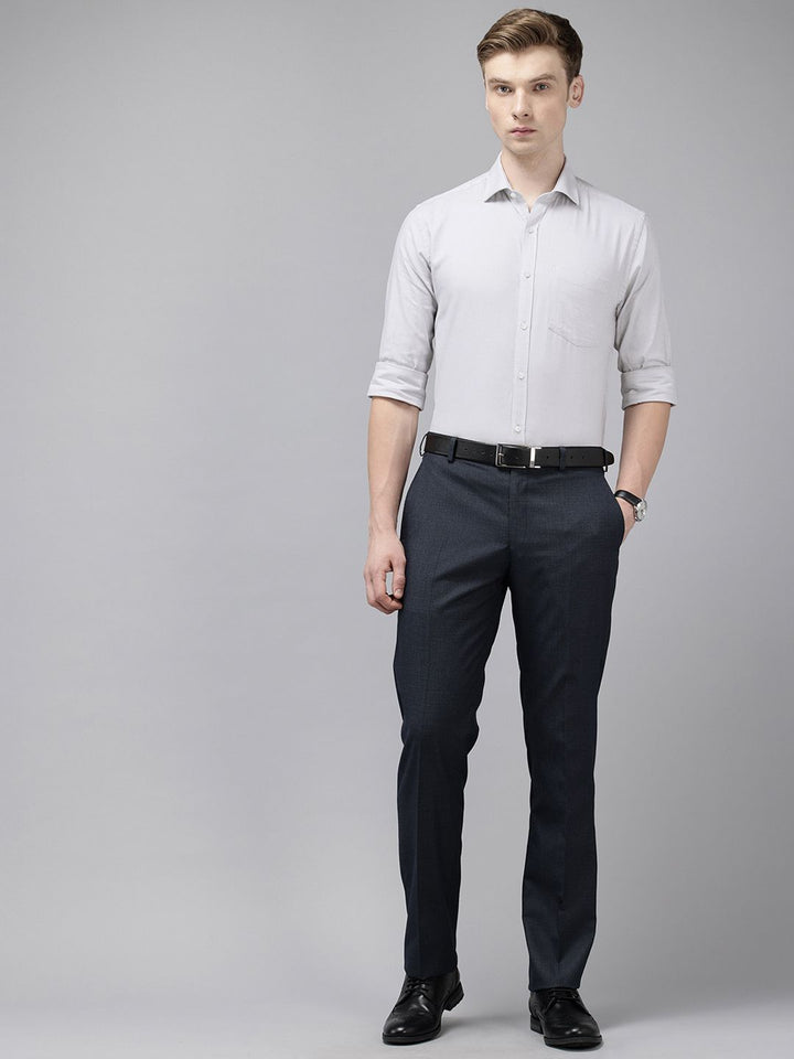 Park Avenue Slim Fit Micro Checked Pure Cotton Formal Shirt