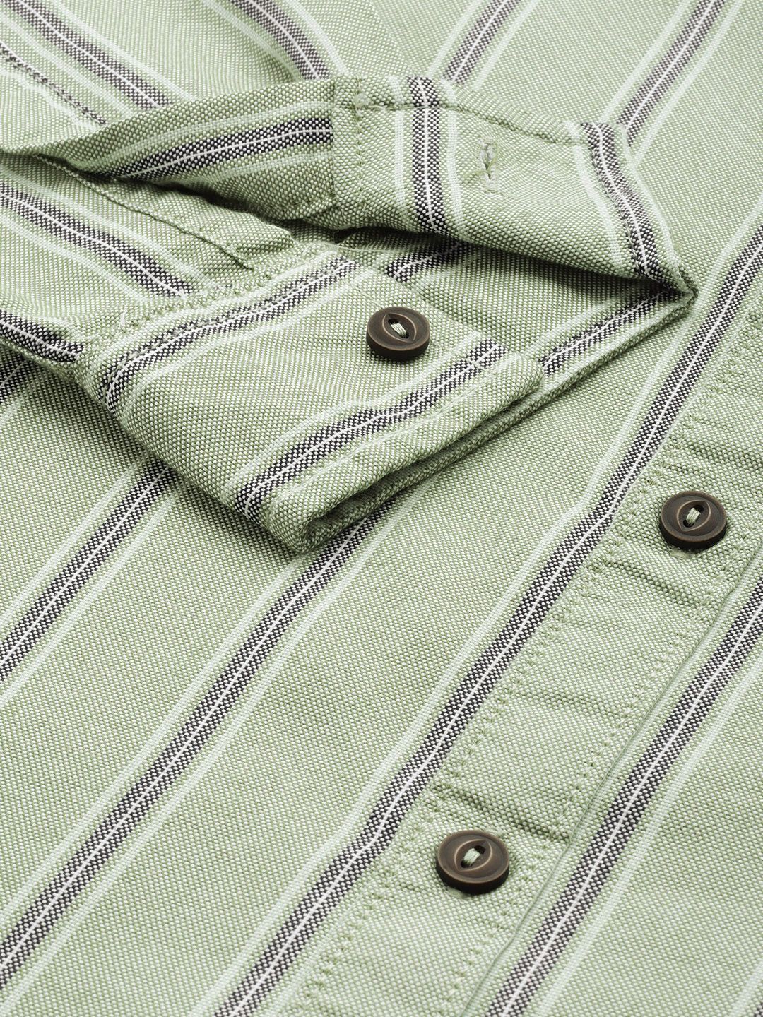 The Indian Garage Co Men Striped Casual Shirt