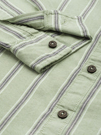 The Indian Garage Co Men Striped Casual Shirt