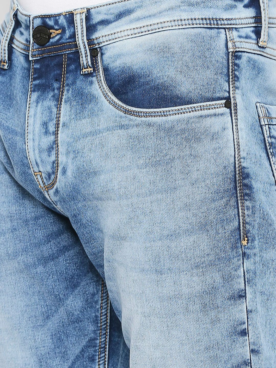 Being Human Men Slim Fit Heavy Fade Jeans