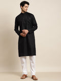 Anug by SOJANYA Men Black Mandarin Collar Kurta