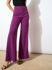 SASSAFRAS worklyf Women High-Rise Bootcut Trousers