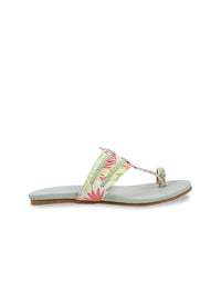 Mochi Printed One Toe Flats