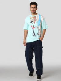 The Indian Garage Co Men Typography Printed Raw Edge Boxy T-shirt