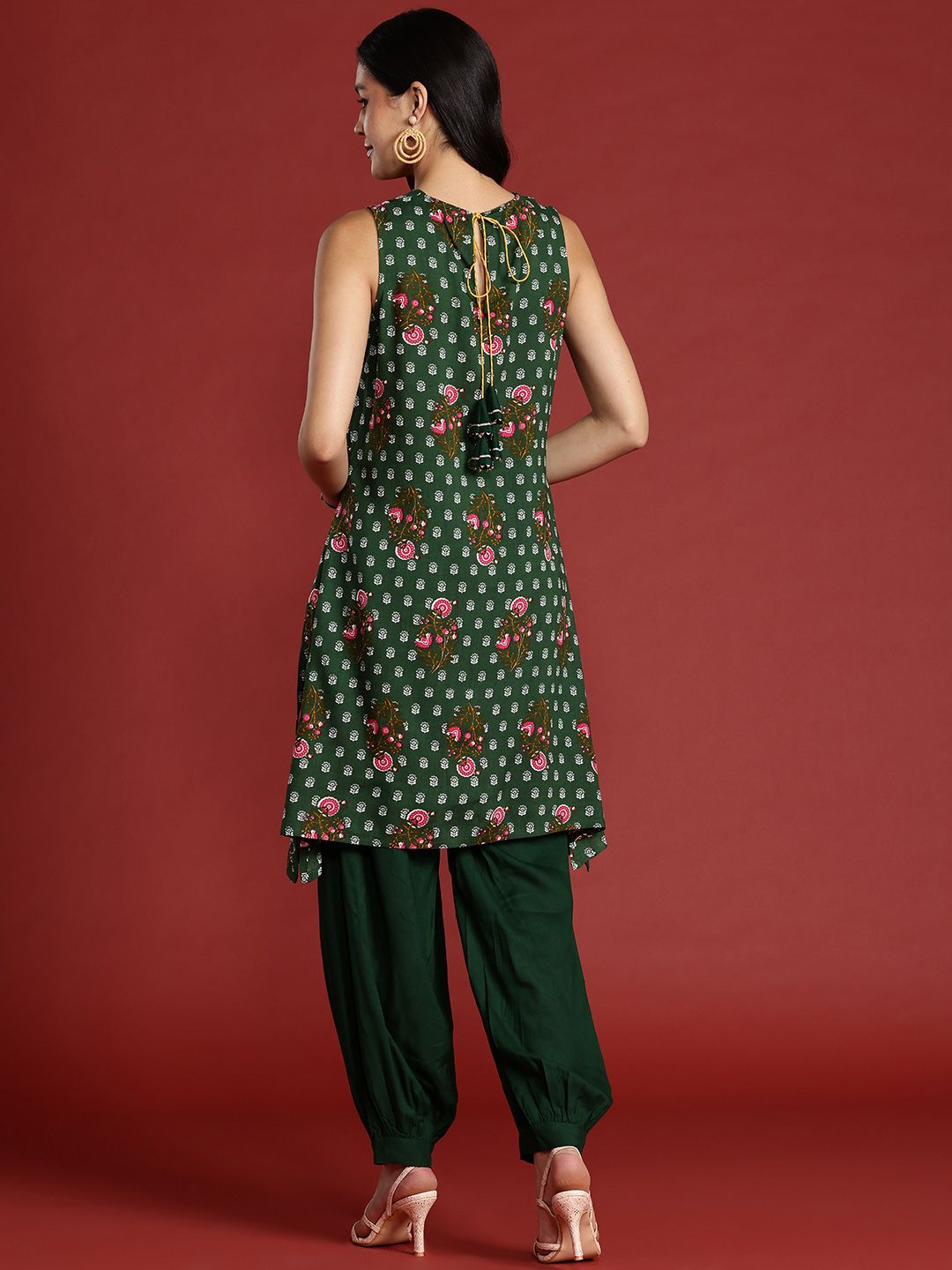 Anouk Floral Printed Kurta with Salwar