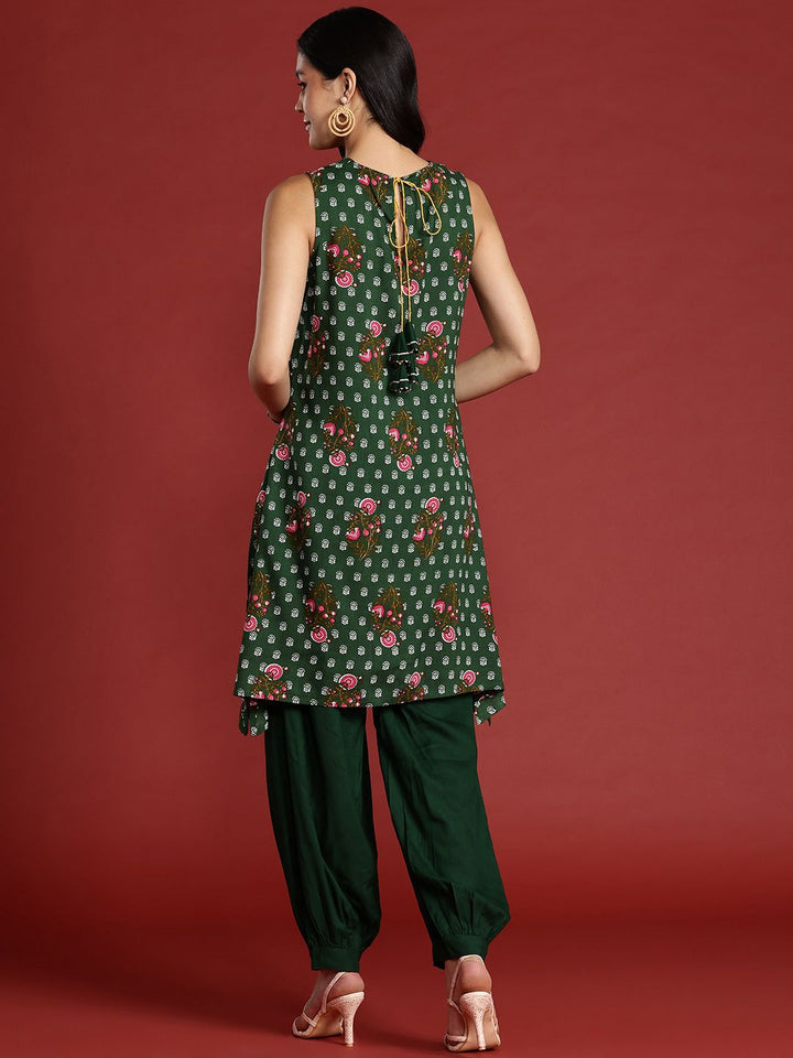 Anouk Floral Printed Kurta with Salwar