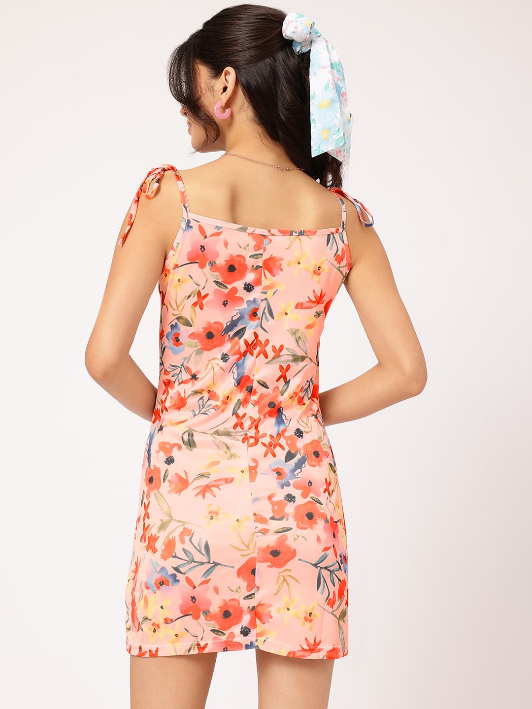 DressBerry Floral Print Sheath Mini Dress