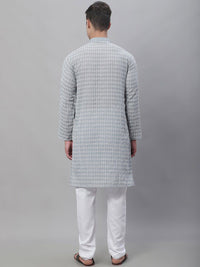 SOJANYA Embroidered Pure Cotton Kurta with Churidar