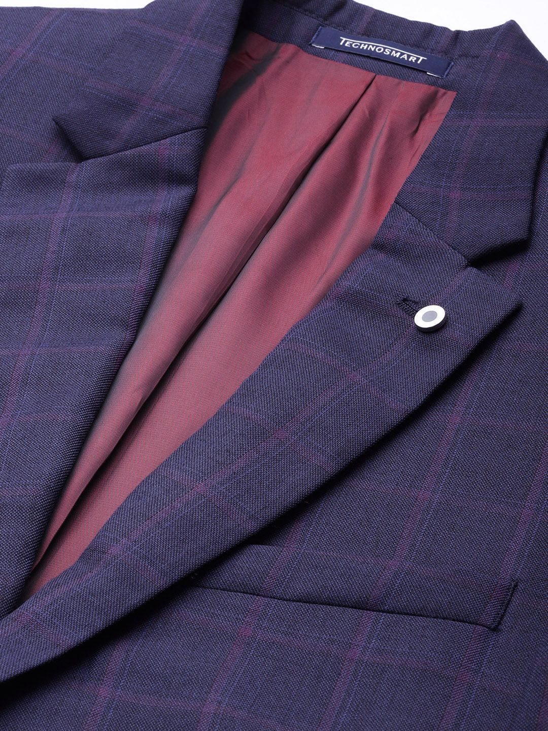 Raymond Checked Contemporary Fit Formal Blazer With Trouser