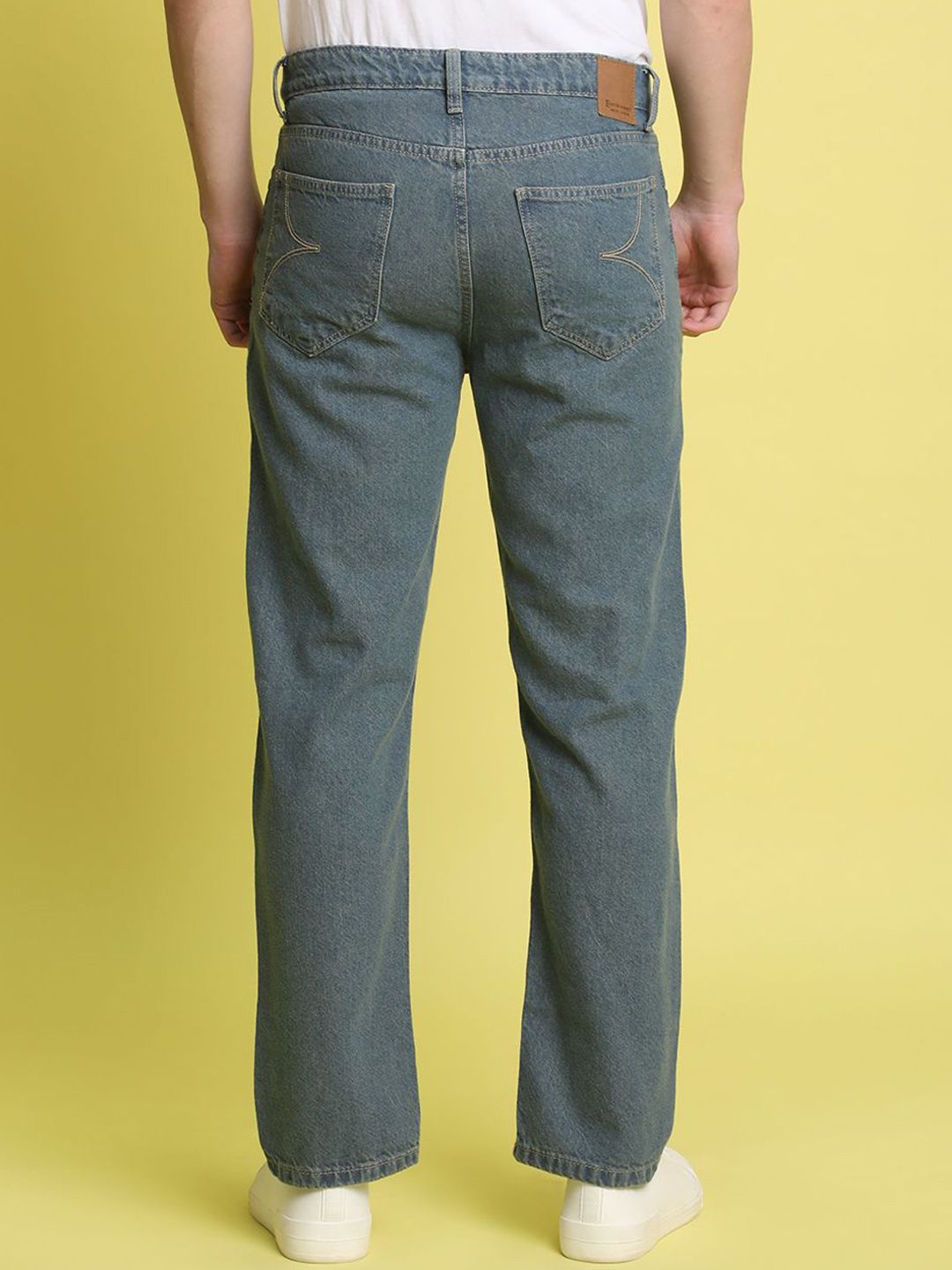 Bene Kleed Men Pure Cotton Relaxed Fit Tinted Jeans