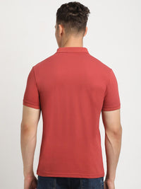 THE BEAR HOUSE Polo Collar Short Sleeves Slim Fit T-shirt