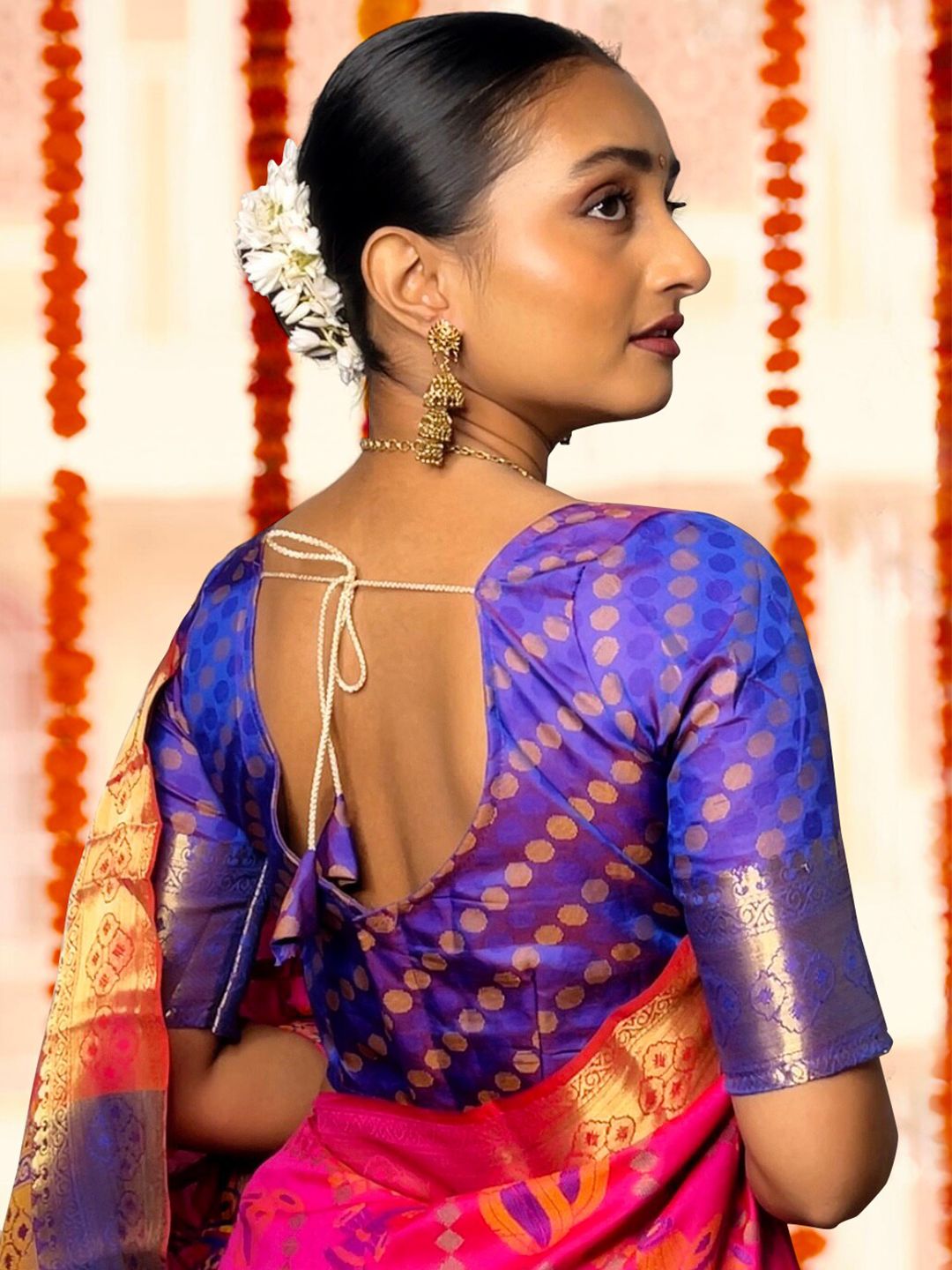 KALINI Ethnic Motifs Woven Design Zari Kanjeevaram Saree