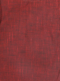 VASTRAMAY Boys Maroon Pure Cotton Kurta with Pants