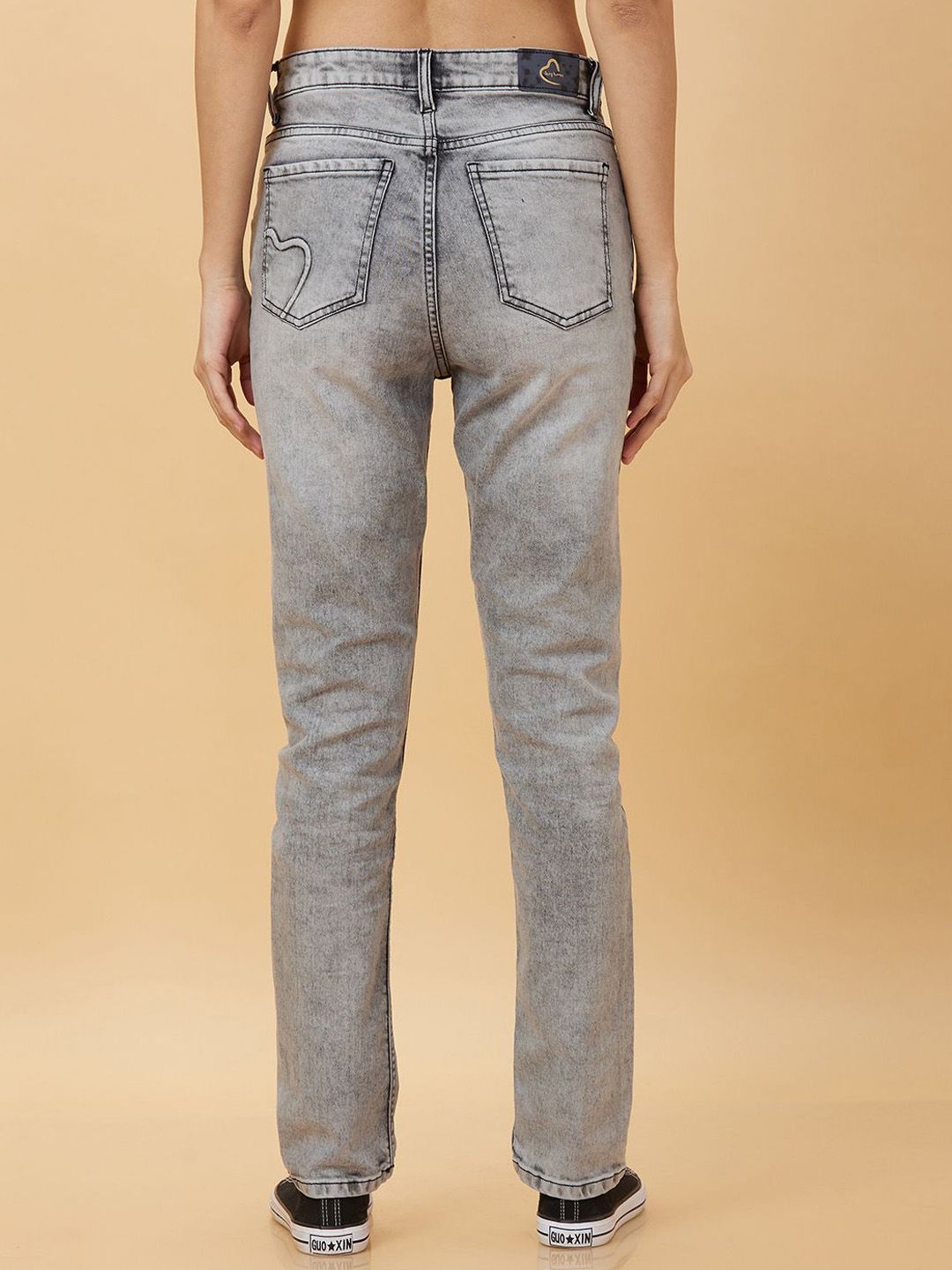 Being Human Women Slim Fit Heavy Fade Jeans