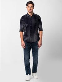 SPYKAR Men Classic Slim Fit Striped Cotton Casual Shirt