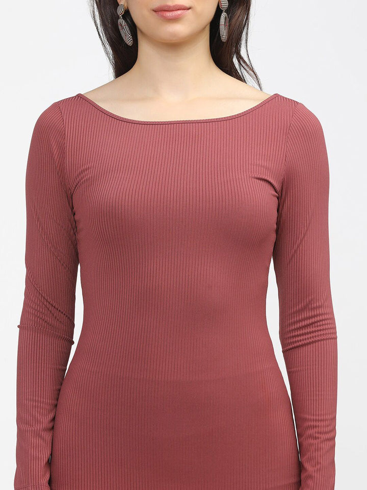 Tokyo Talkies Rose Bodycon Midi Dress