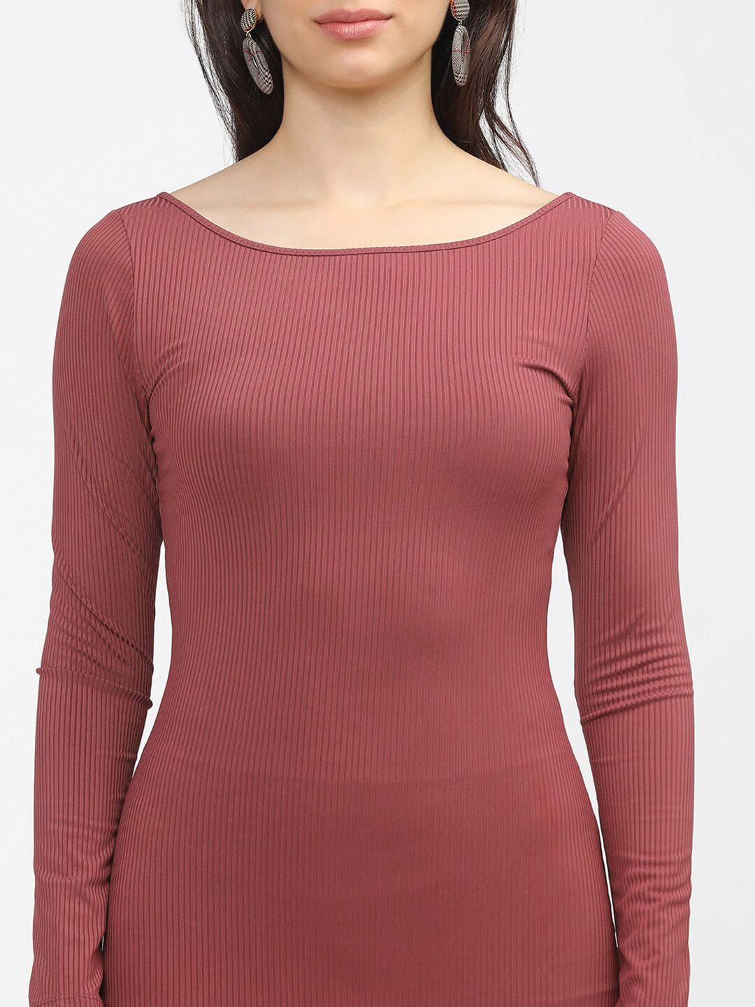 Tokyo Talkies Rose Bodycon Midi Dress