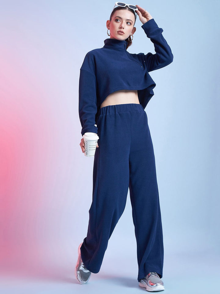 STREET 9 BASICS Women Relaxed Loose Fit Wide Leg Trousers