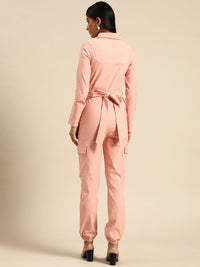 Athena Pink Basic Jumpsuit