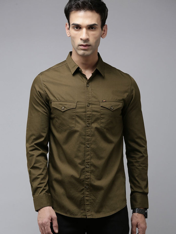 SPYKAR Solid Casual Shirt