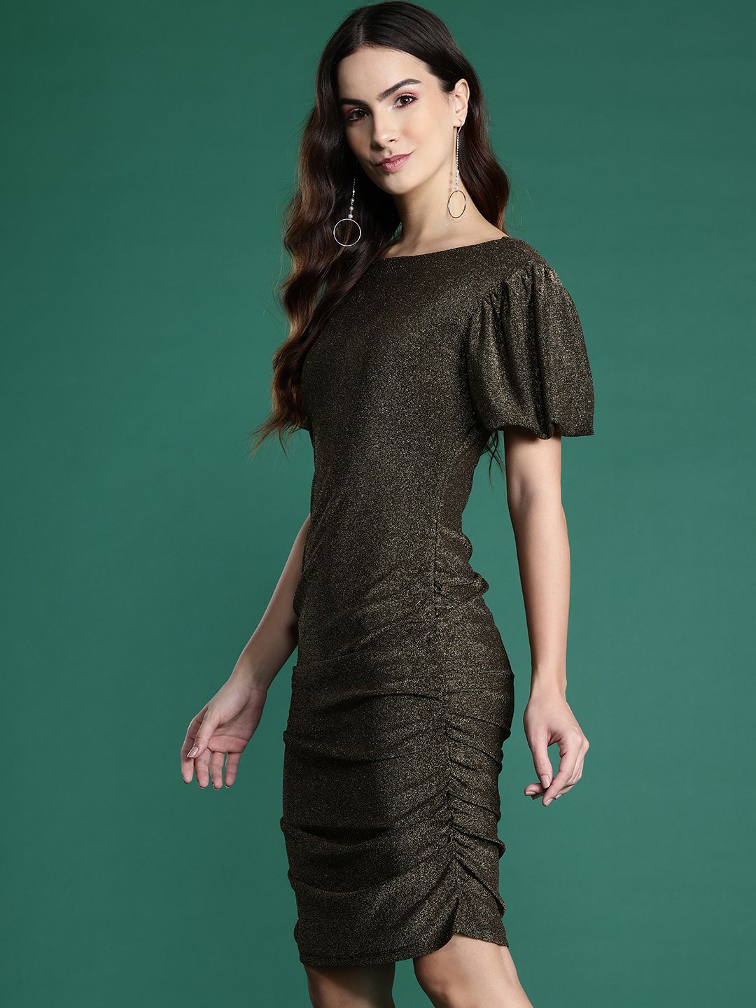 DressBerry Ruched Bodycon Dress
