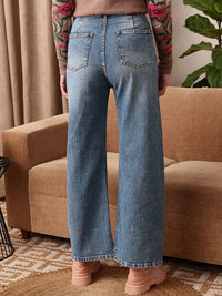 STREET 9 Women Comfort Straight Fit Clean Look Light Fade Pure Cotton Jeans