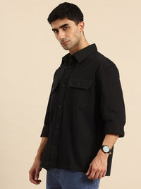 Being Human Drop-Shoulder Sleeves Pure Cotton Casual Shirt