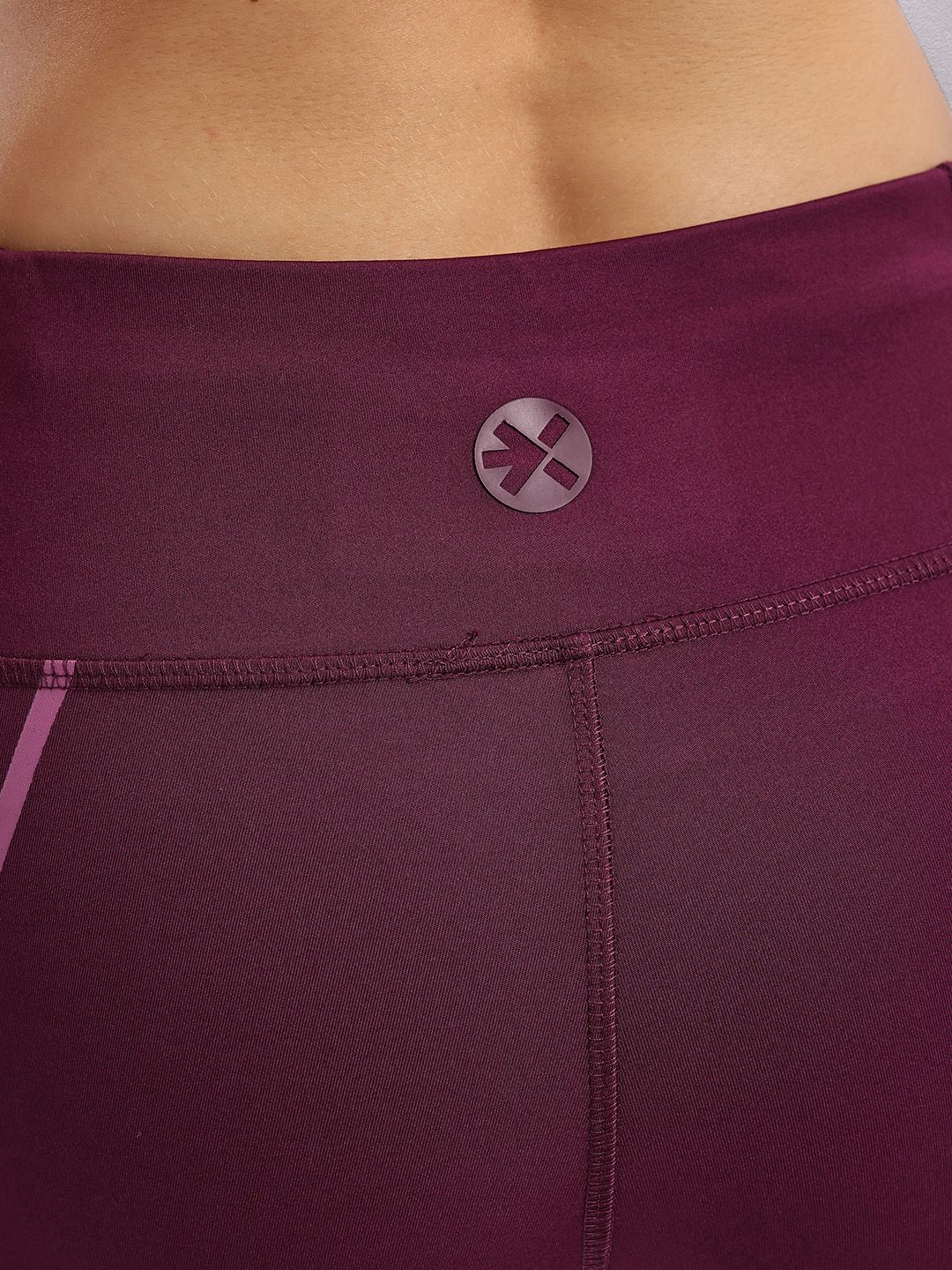 HRX by Hrithik Roshan Rapid-Dry Women Striped Yoga Tights