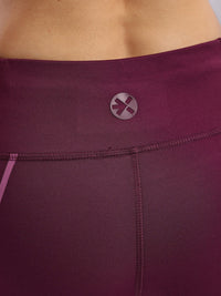 HRX by Hrithik Roshan Rapid-Dry Women Striped Yoga Tights