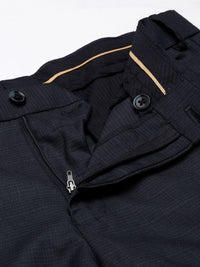 Raymond Men Checked Slim Fit Formal Trousers