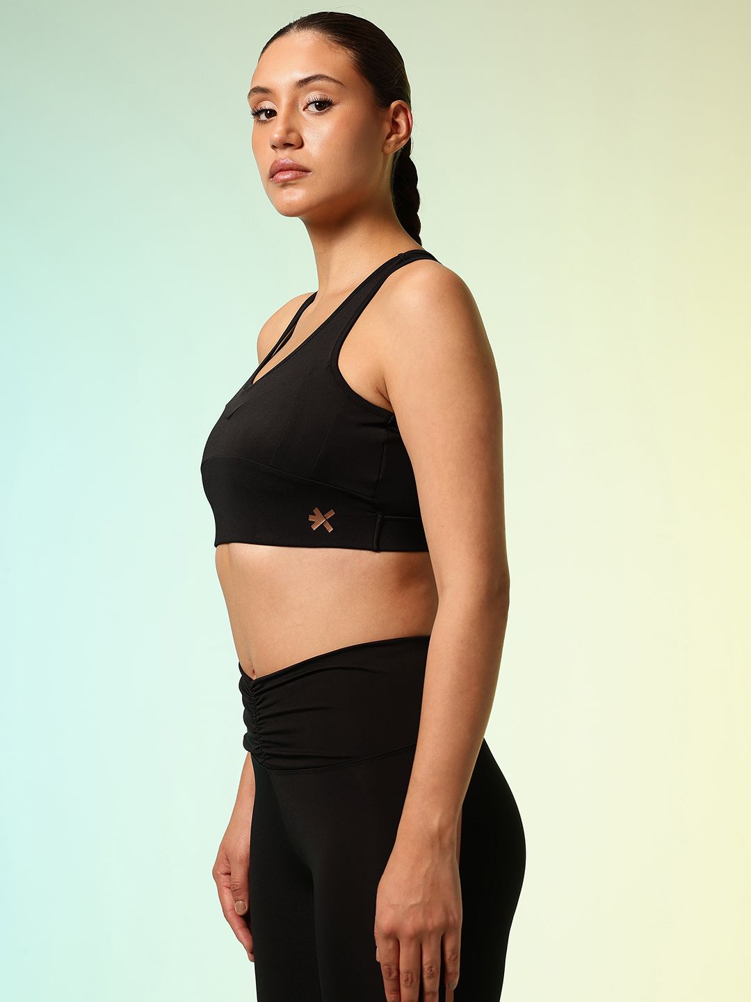 HRX by Hrithik Roshan Active Goddess Rapid-Dry Padded Training Bra HR_SS25_W_BA_KT126_03_B