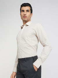 Park Avenue Slim Fit Checked Pure Cotton Formal Shirt
