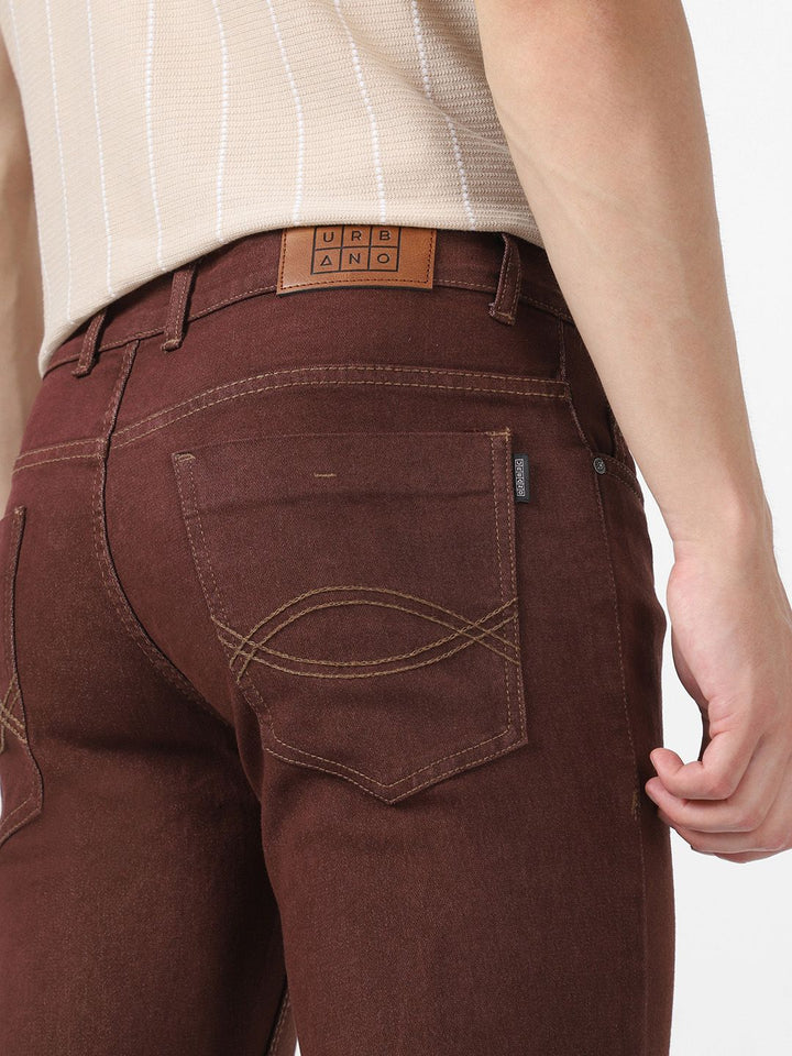 Urbano Fashion Men Mid Rise Light Fade Stretchable Bootcut Jeans