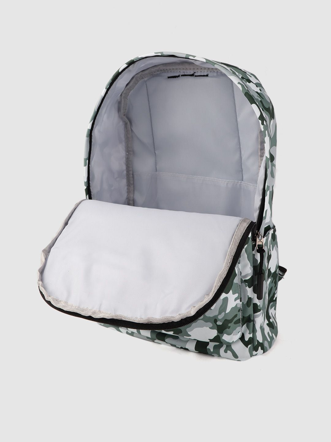 Lino Perros Women Olive Green & White Camouflage Print Laptop Backpack