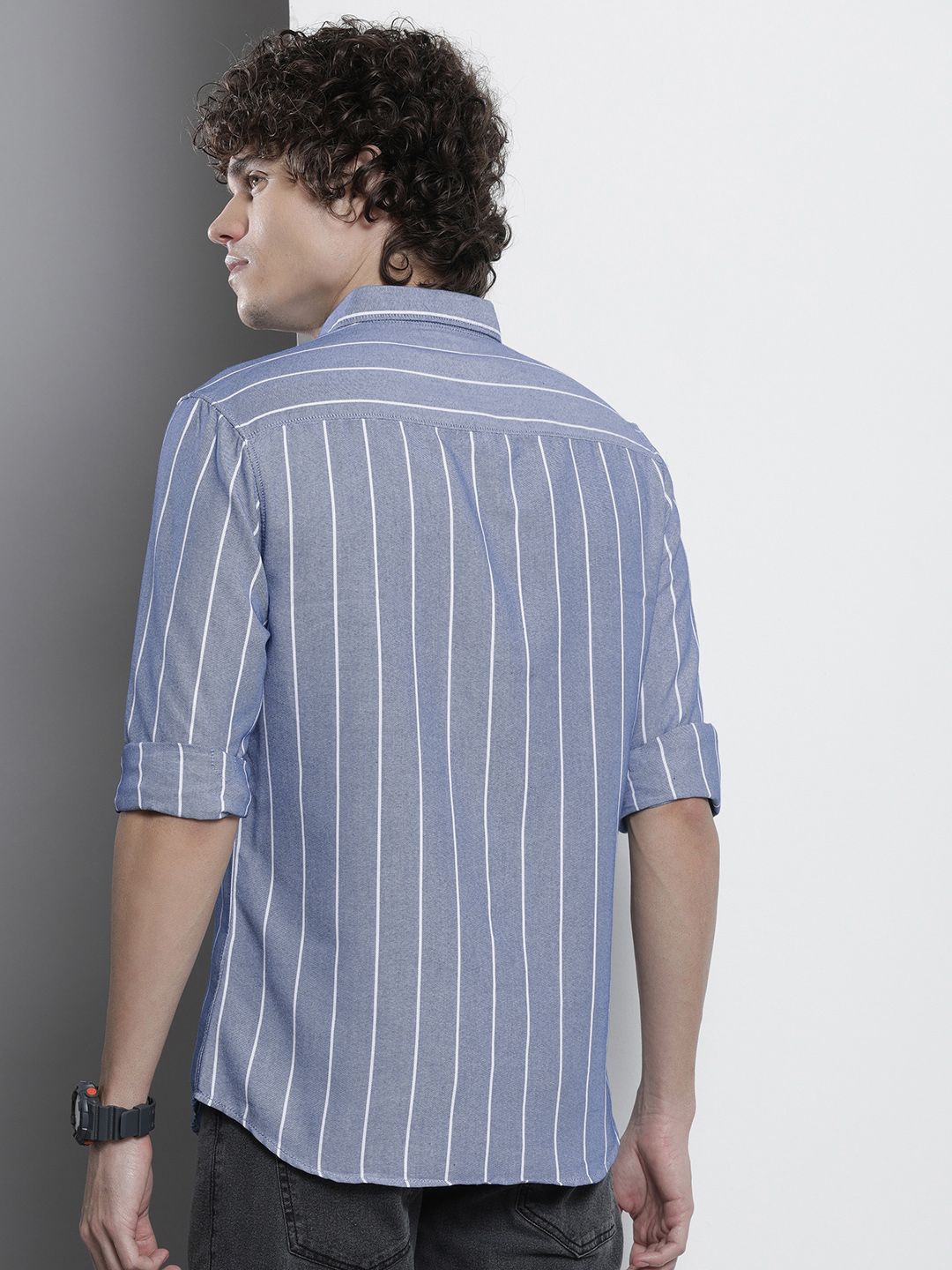 The Indian Garage Co Men Striped Casual Shirt