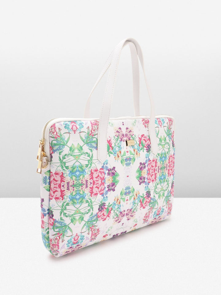 Lino Perros Women Floral Printed Laptop Bag- Upto 16 Inch