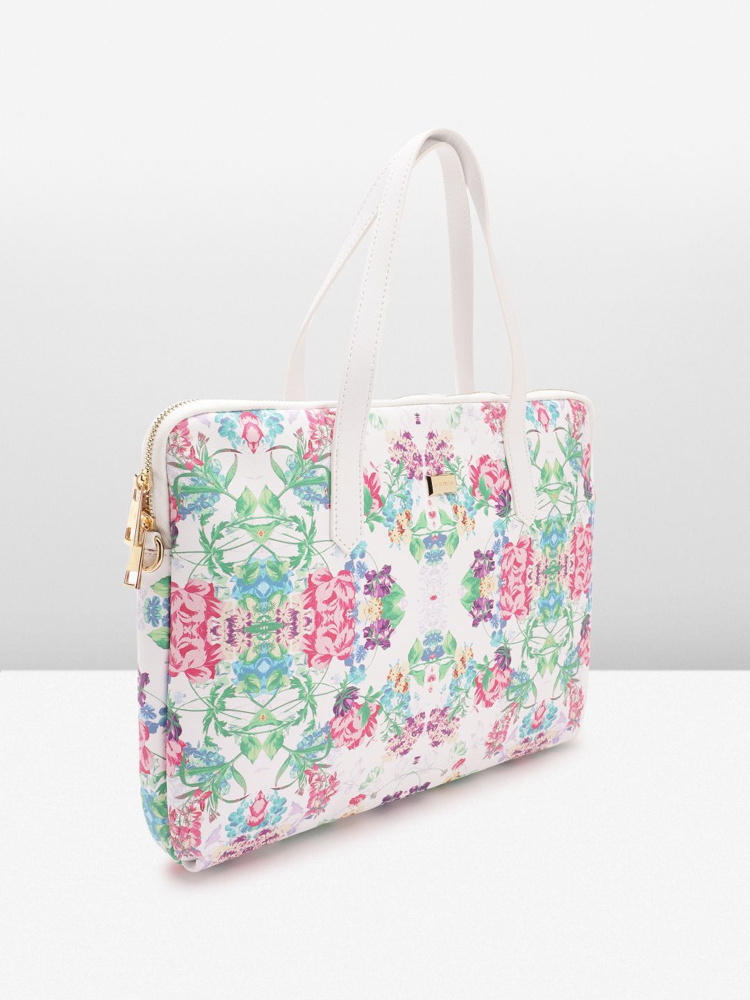 Lino Perros Women Floral Printed Laptop Bag- Upto 16 Inch