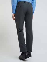 Park Avenue Men Mid-Rise Checked Smart Trousers