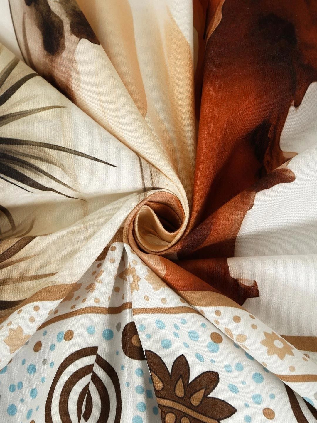 Moda Rapido X KLOTTHE Berwarna Krim & Perbualan Coklat 400 TC Cadar Katil King dengan 2 Sarung Bantal