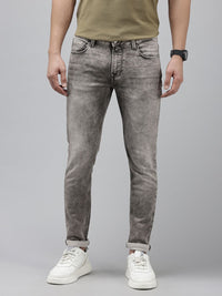 SPYKAR Men Super Skinny Fit Low-Rise Heavy Fade Stretchable Jeans