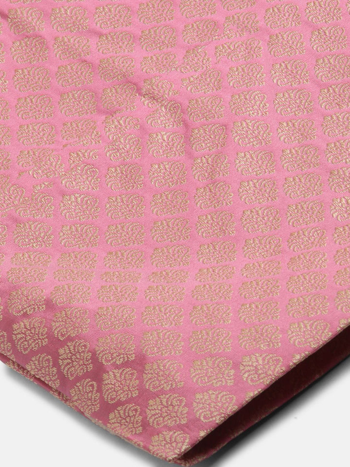 SOJANYA Men Green & Pink Ethnic Motifs Kurta with Churidar & Nehru Jacket