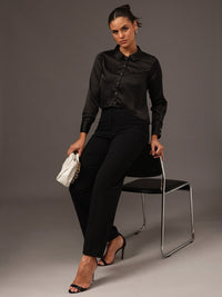 STREET 9 Women Edgy Slim Fit Opaque Casual Shirt