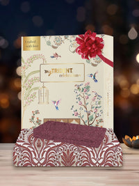 MYTRIDENT Gulnaz Red Celebration Flat 144TC Queen Cotton 1 Bedsheet with 2 Pillow Covers