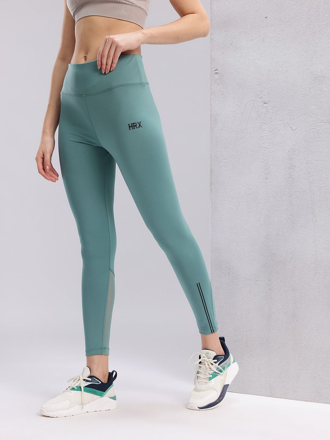 HRX by Hrithik Roshan Rapid-Dry Semi-Sheer Women Running Tights