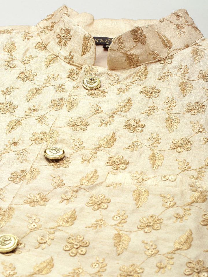 SOJANYA Kurta Belang Hijau Laut Lelaki dengan Jaket Churidar & Nehru