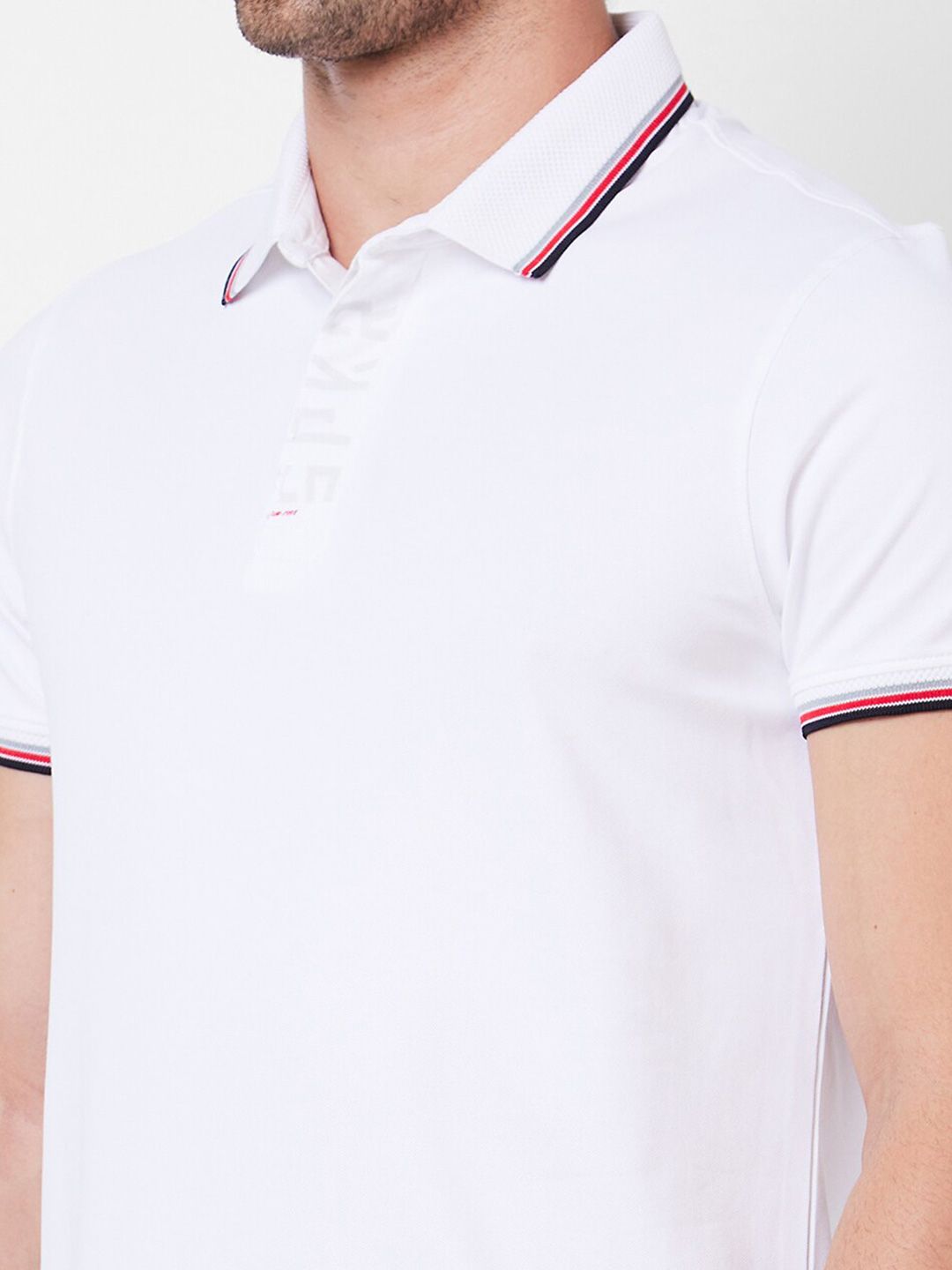 SPYKAR Polo Collar Cotton Slim Fit T-shirt