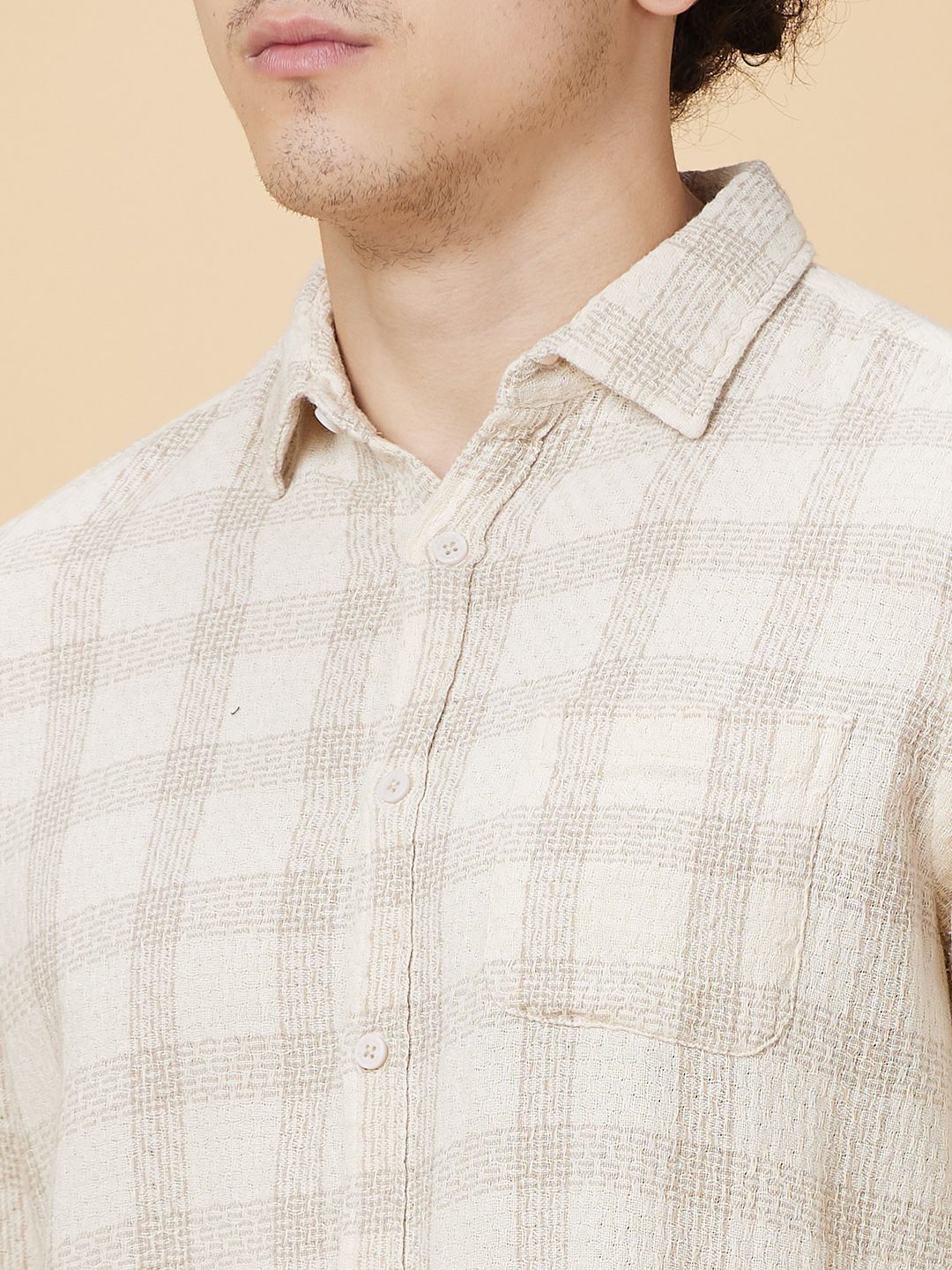 Being Human Men Slim Fit Opaque Checked Casual Shirt