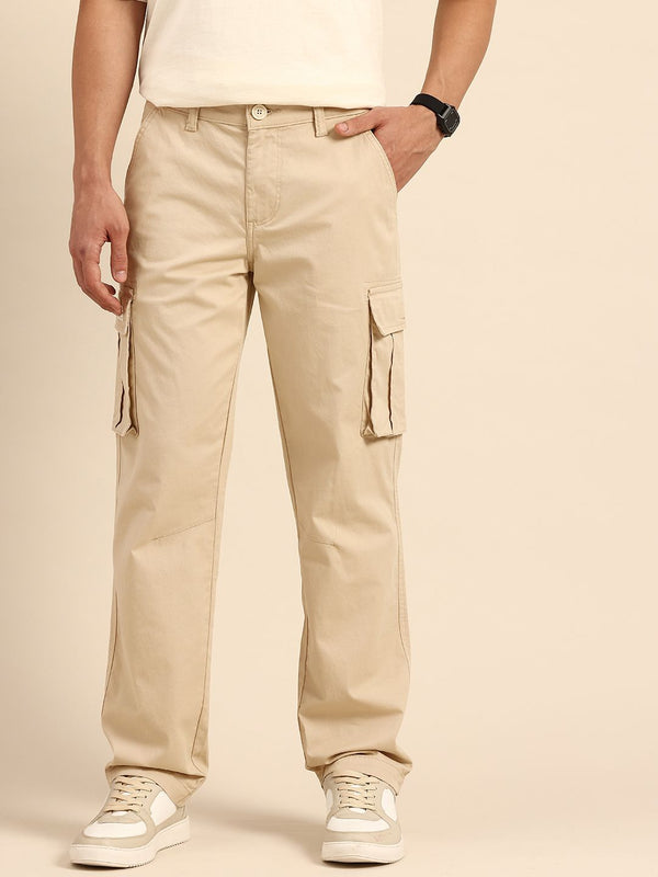 Being Human Men Slim Fit Cargos Trousers