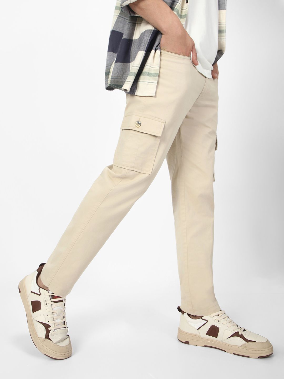 Urbano Fashion Men Regular Fit Stretchable Cargo Trouser