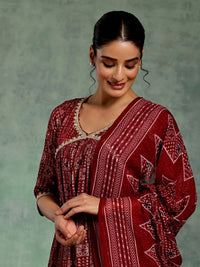 Libas Ethnic Motifs Printed Empire Gotta Patti Kurta with Palazzos & With Dupatta